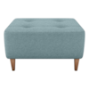 Puff Para Sala Piva 62 cm Tecido Boucle F495 Azul Milani Store