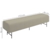 Puff Recamier 143 cm Pes Metal Baid Veludo SL 940 Peer