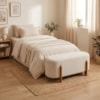 Puff Recamier Organico Imperial 100 cm Boucle Bege IMPO