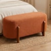 Puff Recamier Organico Imperial 100 cm Boucle Terracota IMPO