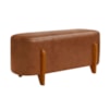 Puff Recamier Organico Imperial 100 cm Corino Avelã Camel IMPO