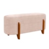 Puff Recamier Organico Imperial 100 cm Linho Rose IMPO