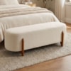 Puff Recamier Organico Imperial 140 cm Boucle Bege IMPO