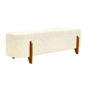 Puff Recamier Organico Imperial 140 cm Boucle Creme IMPO