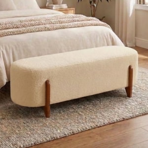 Puff Recamier Organico Imperial 140 cm Boucle Creme IMPO