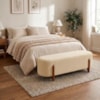 Puff Recamier Organico Imperial 140 cm Boucle Creme IMPO