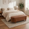 Puff Recamier Organico Imperial 140 cm Corino Avelã Camel IMPO