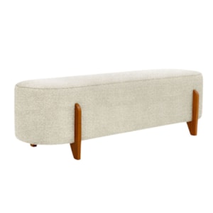 Puff Recamier Organico Imperial 140 cm Linho Bege IMPO