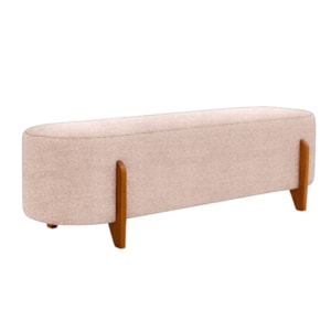 Puff Recamier Organico Imperial 140 cm Linho Rose IMPO