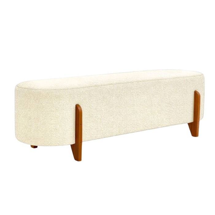 Puff Recamier Organico Imperial 160 cm Boucle Creme IMPO
