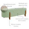 Puff Recamier Organico Imperial 160 cm Boucle Oliva IMPO