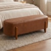 Puff Recamier Organico Imperial 160 cm Corino Avelã Camel IMPO