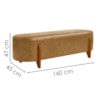 Puff Recamier Organico Imperial 160 cm Corino Whisky IMPO