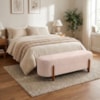 Puff Recamier Organico Imperial 160 cm Linho Rose IMPO
