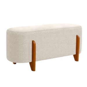 Puff Recamier Organico Imperial 90 cm Boucle Bege IMPO