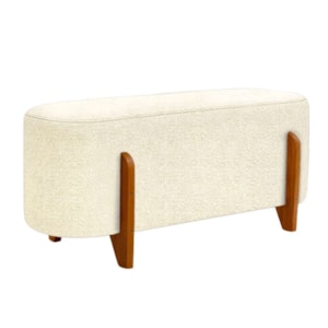 Puff Recamier Organico Imperial 90 cm Boucle Creme IMPO