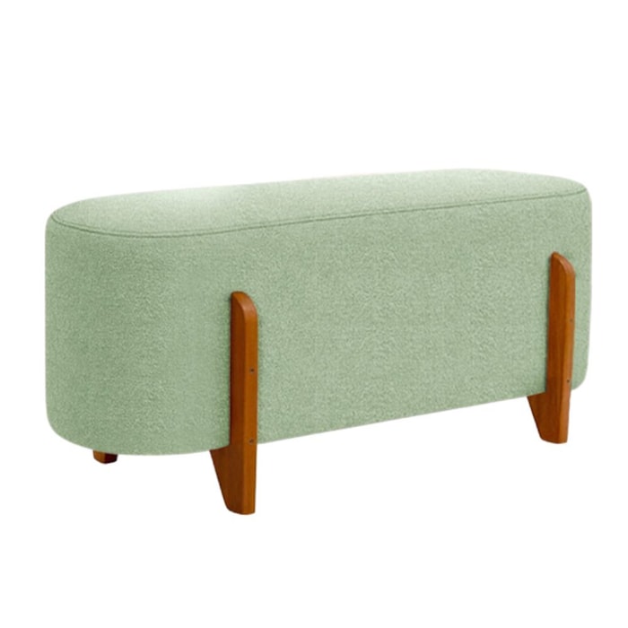 Puff Recamier Organico Imperial 90 cm Boucle Oliva IMPO