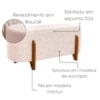 Puff Recamier Organico Imperial 90 cm Boucle Rose IMPO