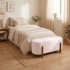 Puff Recamier Organico Imperial 90 cm Boucle Rose IMPO