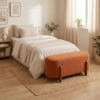 Puff Recamier Organico Imperial 90 cm Boucle Terracota IMPO