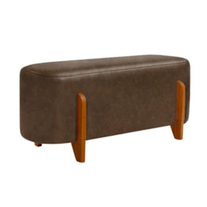 Puff Recamier Organico Imperial 90 cm Corino Canela IMPO