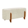 Puff Recamier Organico Imperial 90 cm Linho Bege IMPO