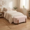 Puff Recamier Organico Imperial 90 cm Linho Rose IMPO