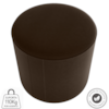 Puff Redondo Copenhage Veludo Maserati Marrom Milani Store