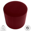 Puff Redondo Copenhage Veludo Maserati Vermelho Milani Store