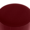 Puff Redondo Copenhage Veludo Maserati Vermelho Milani Store