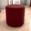 Puff Redondo Copenhage Veludo Maserati Vermelho Milani Store