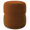 Puff Redondo Decorativo 49X43 cm Paris Boucle Terracota Milani Store