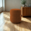 Puff Redondo Decorativo 49X43 cm Paris Boucle Terracota Milani Store