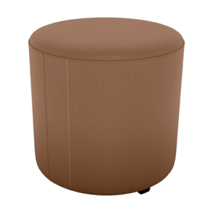 Puff Redondo Decorativo Copenhage 43 cm Veludo Inca Ferrugem Milani Store
