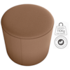 Puff Redondo Decorativo Copenhage 43 cm Veludo Inca Ferrugem Milani Store