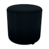Puff Redondo Decorativo Copenhage 43 cm Veludo Inca Preto Milani Store