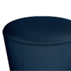 Puff Redondo Decorativo Copenhage 43x43 cm Veludo Azul Milani Store