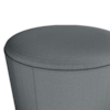 Puff Redondo Decorativo Copenhage 43x43 cm Veludo Cinza Milani Store