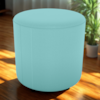 Puff Redondo Decorativo Copenhage 43x43 cm Veludo Milani Store