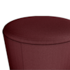Puff Redondo Decorativo Copenhage 43x43 cm Veludo Vermelho Milani Store