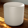 Puff Redondo Decorativo Copenhage Corano Bege Milani Store