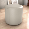 Puff Redondo Decorativo Copenhage Corano Bege Milani Store