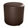 Puff Redondo Decorativo Copenhage Corano Marrom Milani Store