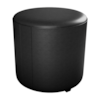 Puff Redondo Decorativo Copenhage Corano Preto Milani Store