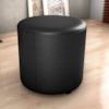 Puff Redondo Decorativo Copenhage Corano Preto Milani Store