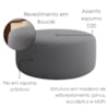 Puff Redondo Organico Imperial 40x80 cm Boucle Cinza IMPO