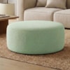 Puff Redondo Organico Imperial 40x80 cm Boucle Oliva IMPO
