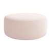 Puff Redondo Organico Imperial 40x80 cm Boucle Rose IMPO