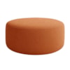 Puff Redondo Organico Imperial 40x80 cm Boucle Terracota IMPO
