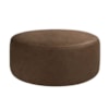 Puff Redondo Organico Imperial 40x80 cm Corino Canela IMPO